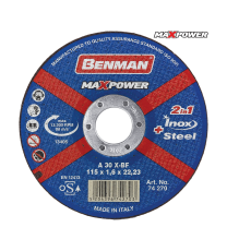 Disc Flex otel&inox 115 mm Maxpower BENMAN