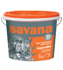 VOPSEA SUPERLAVABILĂ PENTRU INTERIOR SUPERALBĂ 3D ALB SAVANA